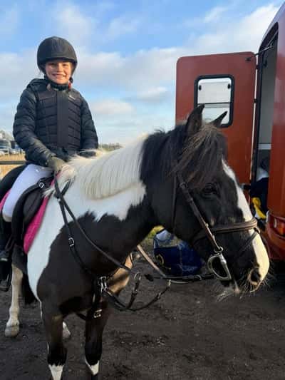 Inlägg 18 av Irländsk Sporthäst med titeln Första tävlingen för Minnie och Annabel ❤️