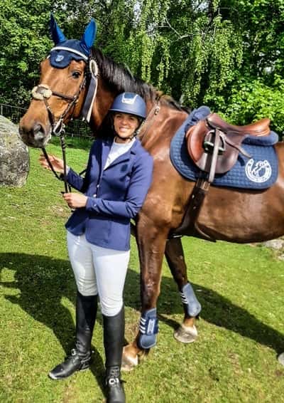 Post 409 of Show jumping with title Vår första hopptävling! 