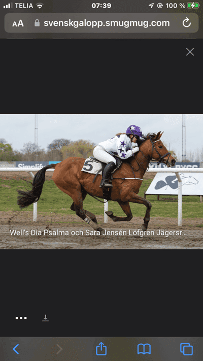 Inlägg 44 av Galopp med titeln Vår första vinst tillsammans 