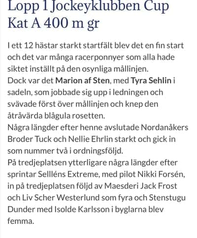 Inlägg 8 av Welsh Mountain med titeln Referat