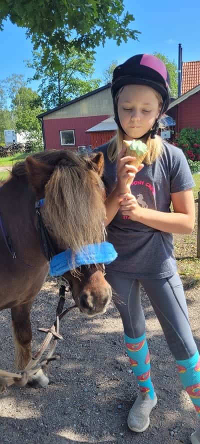 Inlägg 3 av Mounted games med titeln Semester på Öland med gammelmatte och matte