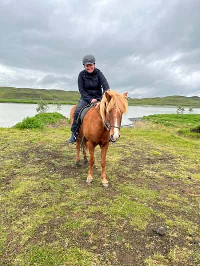 Inlägg 7 av Trickridning med titeln Dream come true 🤩 Riding an icelandic horse on iceland 🇮🇸 