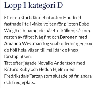 Inlägg 16 av Arabiskt Fullblod med titeln Referat 