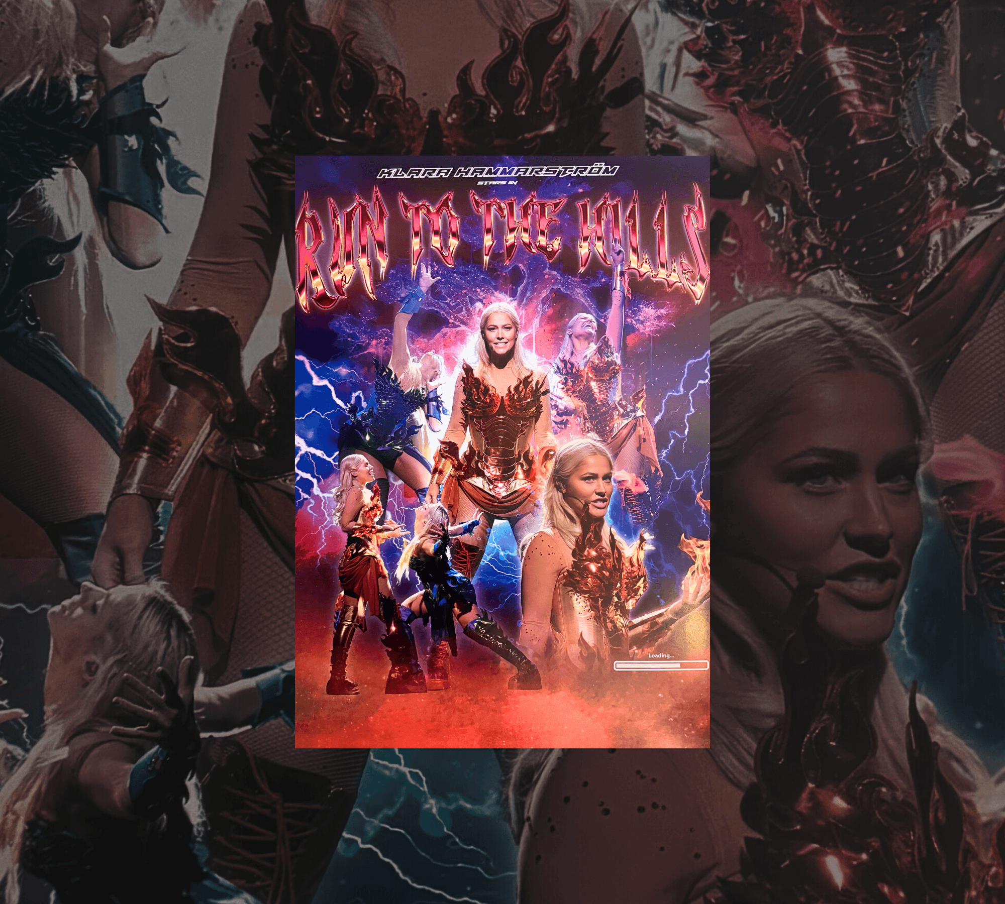 Bild av Klara Hammarströms officiella "Run to the Hills" poster