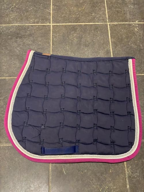 Bild av Mörkblått Harcour schabrak med rosa kant