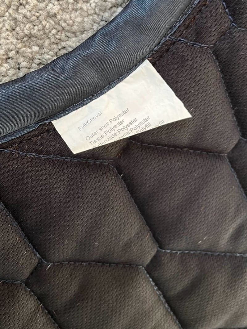 Bild 3 av Mörkblått schabrak med glitterkant