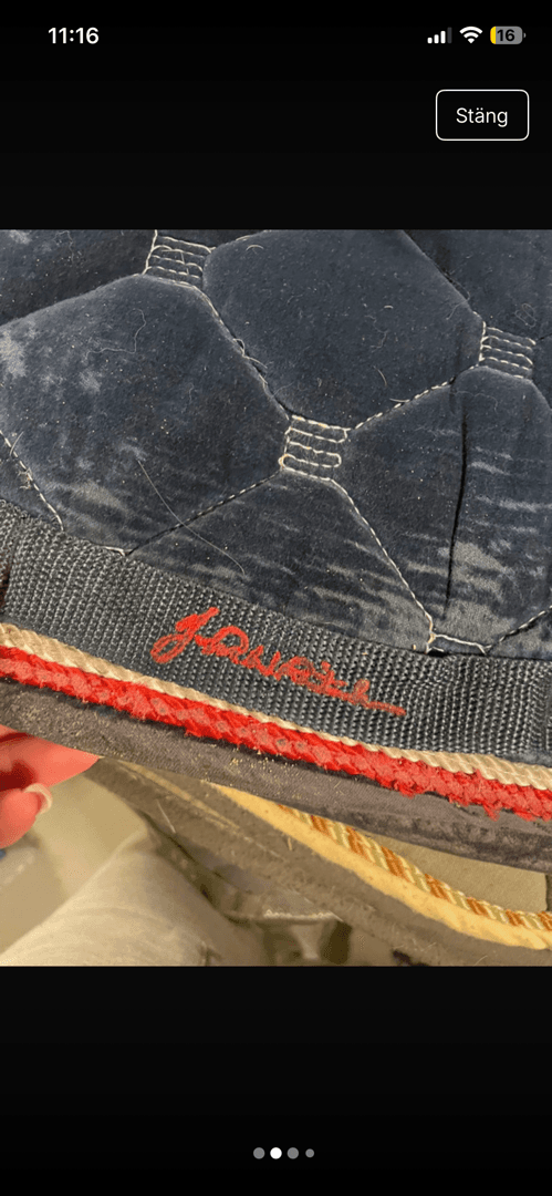 Image 2 of Mörkblått schabrak från John Whitaker 