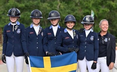 Inlägg 36 av Hoppning med titeln European championships Team Silver medal 🥈🇸🇪