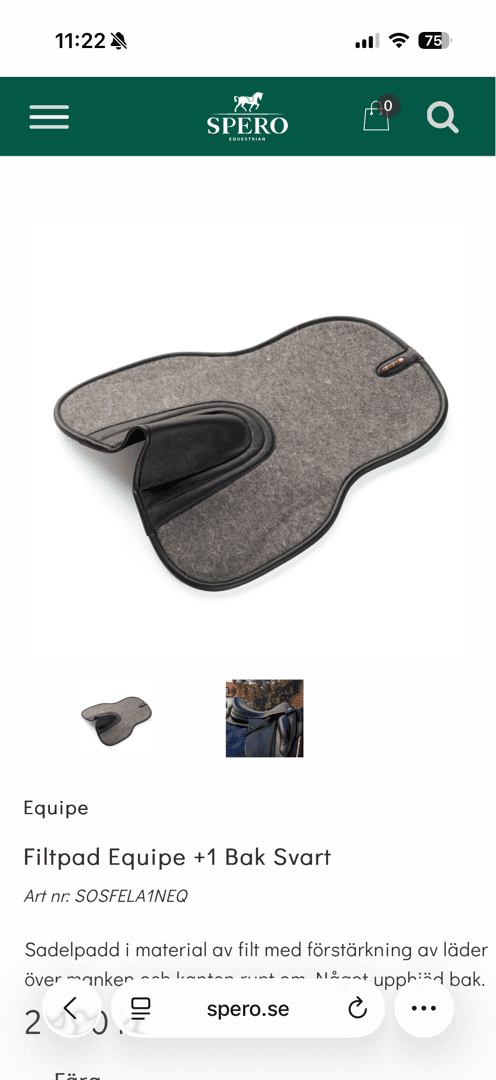 Image 2 of Filtpadd från Equipe