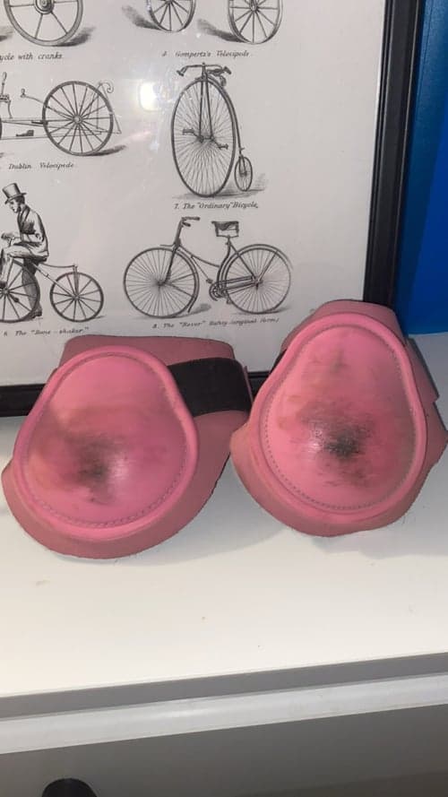 Bild av Rosa bak benskydd💕