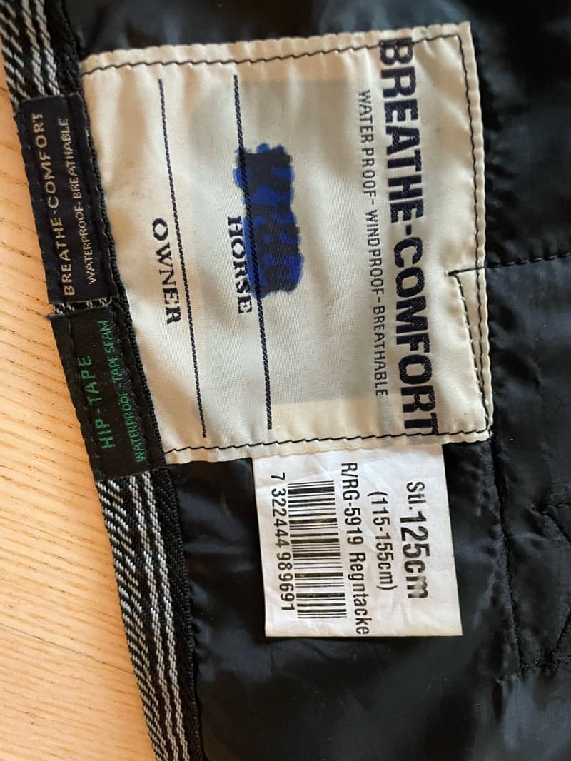 Bild 2 av Grått Regntäcke 50 g stl 125