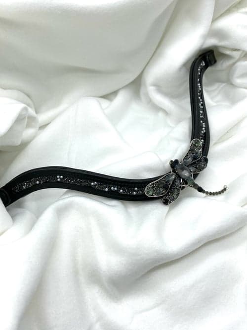 Bild av Svart pannband FULL med strass