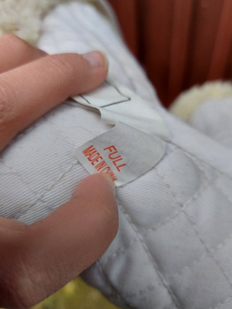 Bild 4 av White saddle pad