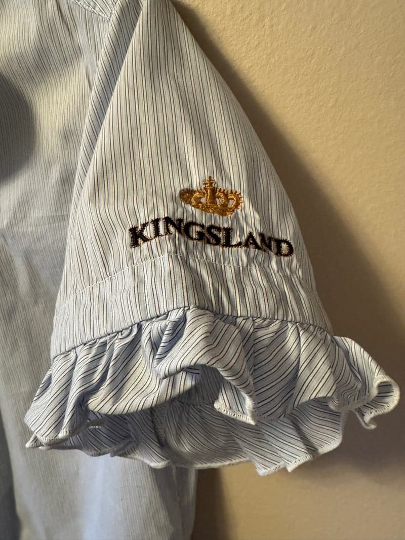 Bild 4 av Blå randig kortärmad tävlingstopp från Kingsland