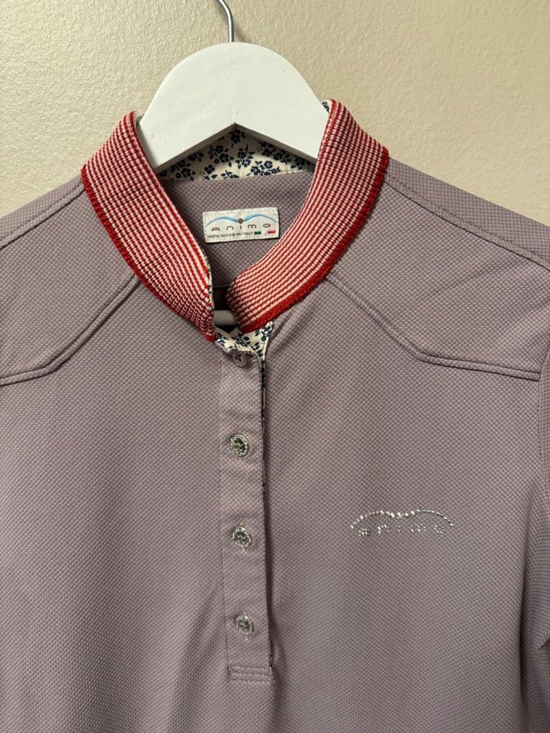 Image 3 of Lila kortärmad ridskjorya från Animo