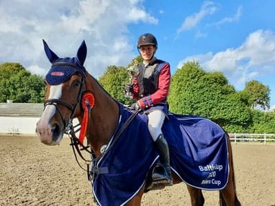 Inlägg 12 av Hoppning med titeln Vinst i Junior Grand Prix i Baltic cup 140 cm 