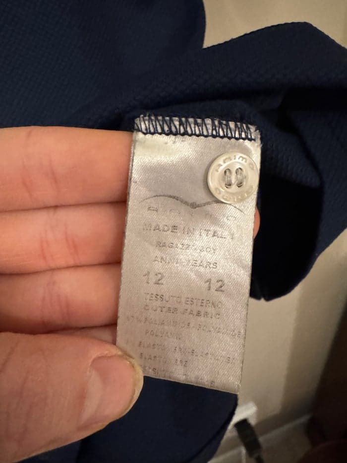 Media 5 av Mörkblå kortärmad pikétröja från Animo