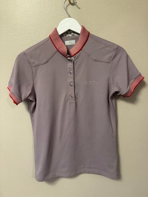 Image of Lila kortärmad ridskjorya från Animo