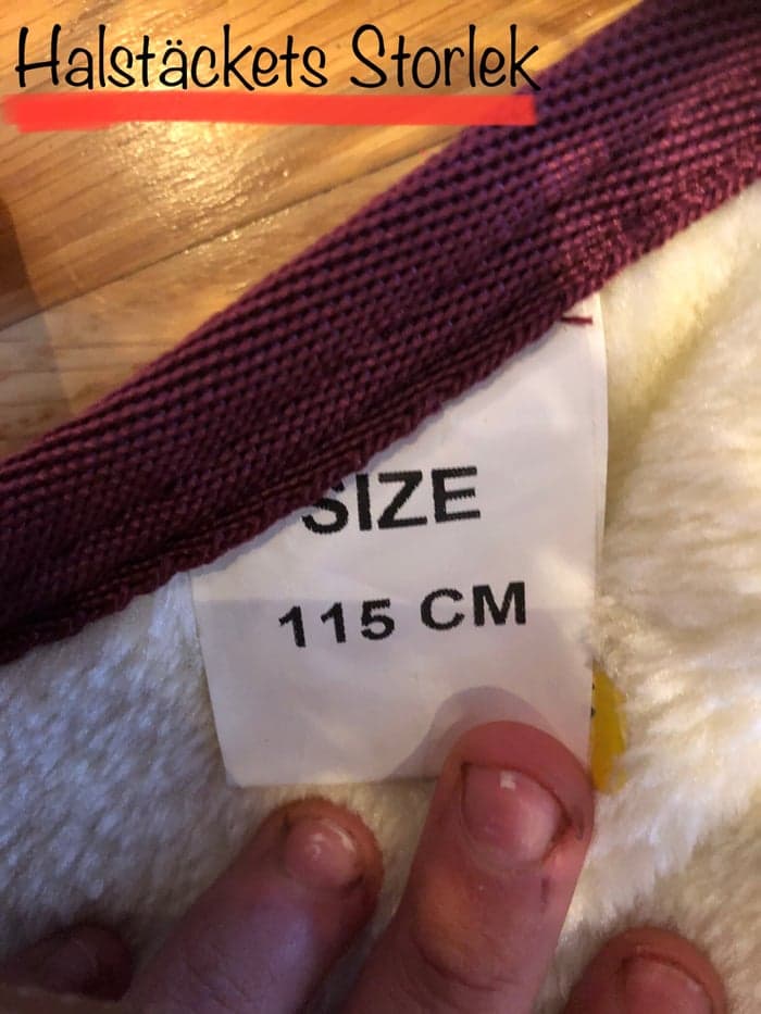 Media 7 av Vinrött täcke med hals från Haglunds