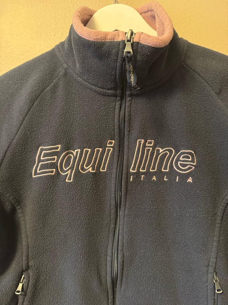 Bild 3 av Mörkblå fleecejacka från Equiline