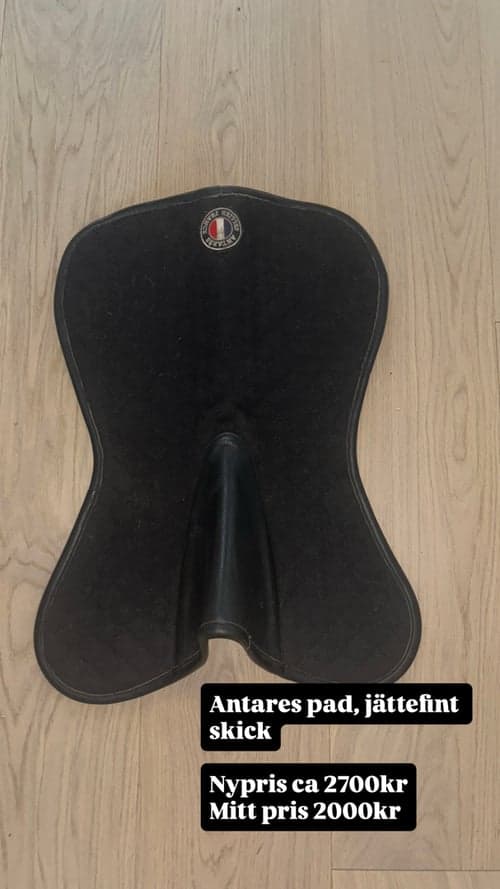 Image of Svart sadelunderlag från Antares