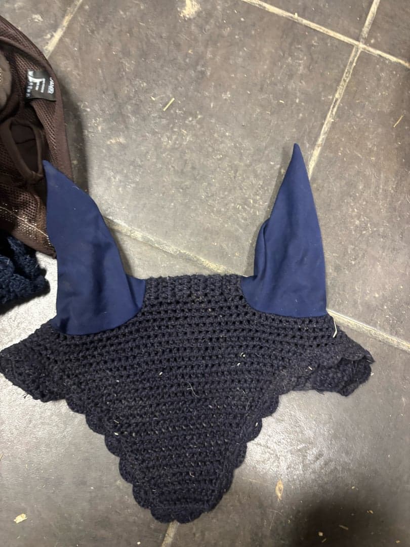 Bild 1 av Mörkblå flug huva