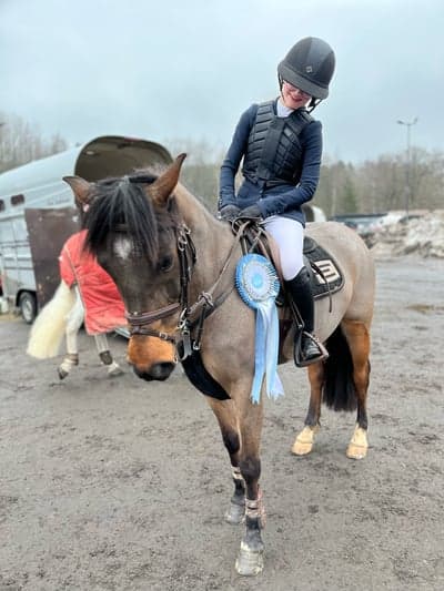 Inlägg 115 av Hoppning med titeln Bästa clique tar hem en andraplats i årets första start 💙🥈🌟