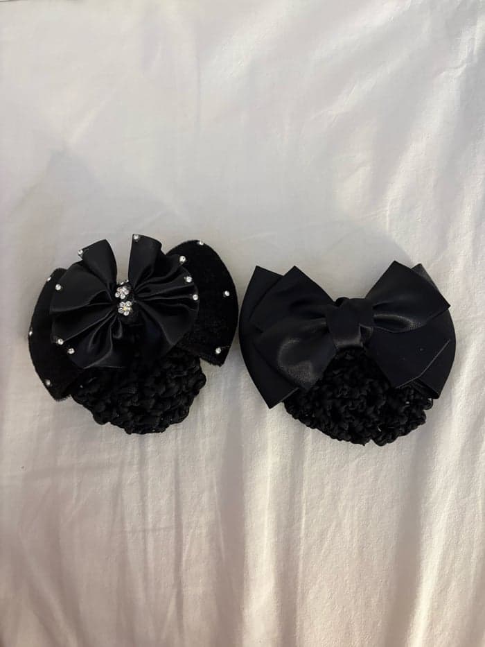 Media 1 av Svarta hårnät med rosett från Okänd