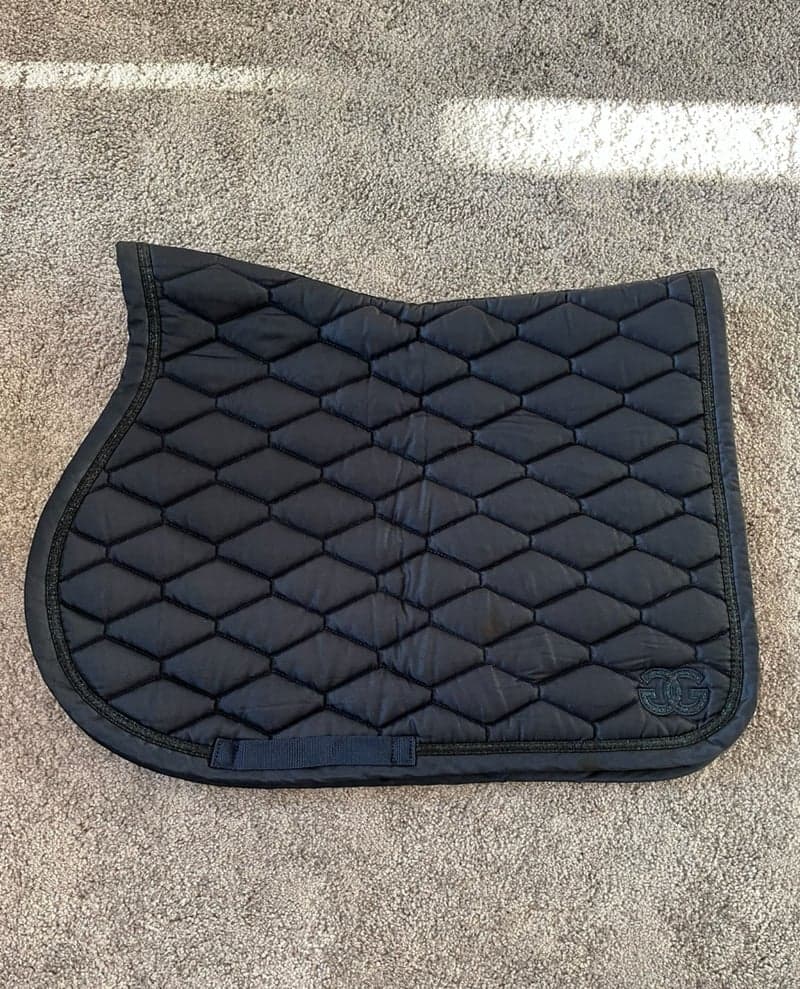 Bild 2 av Mörkblått schabrak med glitterkant