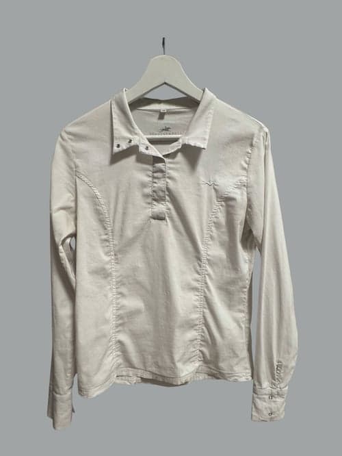 Bild av Vit långärmad ridskjorta 