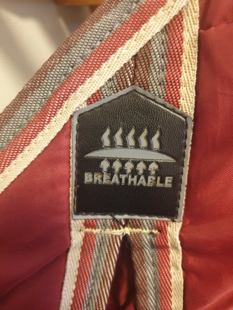 Image 3 of Red stable rug