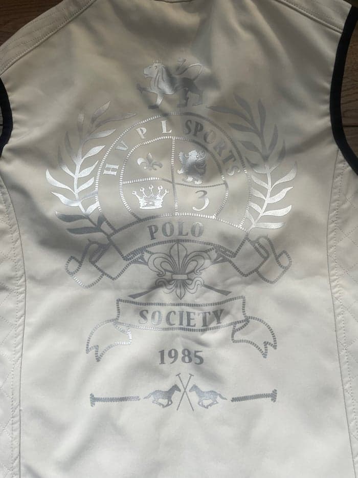 Media 3 of Beige HV Polo fleecefodrad väst storlek L