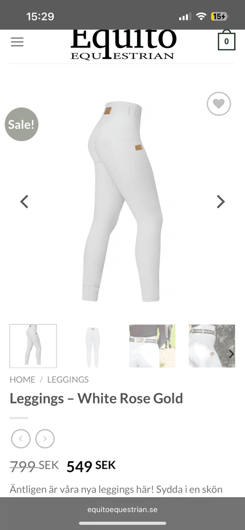 Media 6 av Vita ridtights från Equito