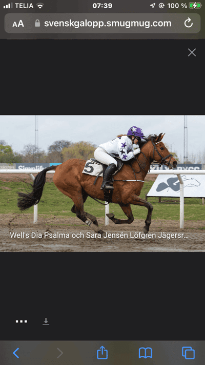 Inlägg 44 av Galopp med titeln Vår första vinst tillsammans 