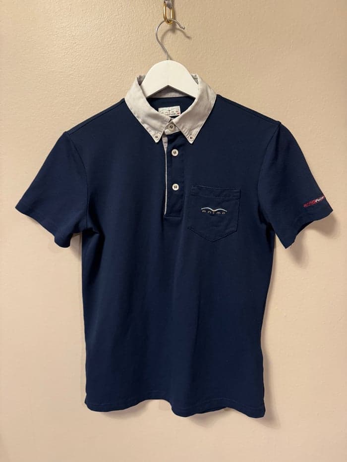 Media 2 av Mörkblå kortärmad pikétröja från Animo