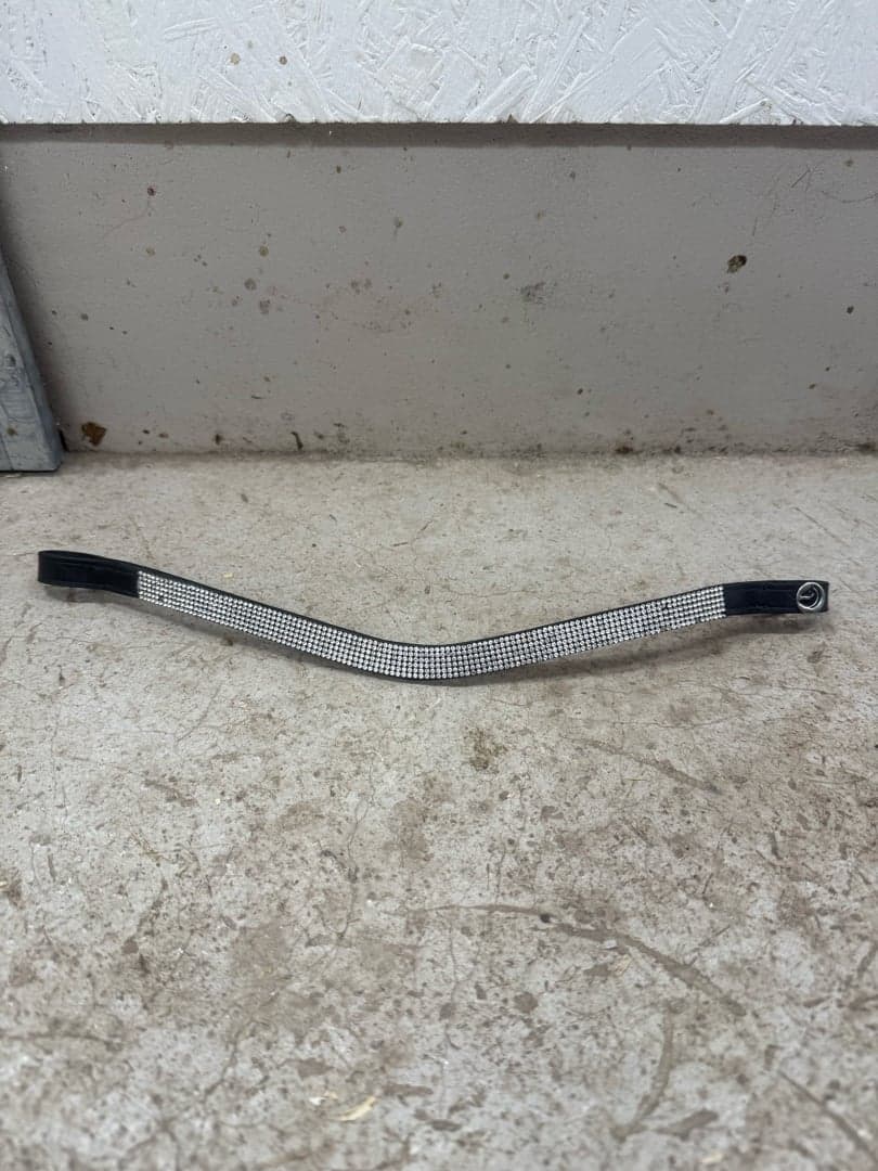 Image 1 of Svart pannband med silvrigt bling