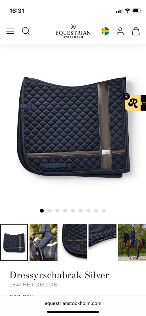 Image 1 of Mörkblått schabrak från Equestrian Stockholm
