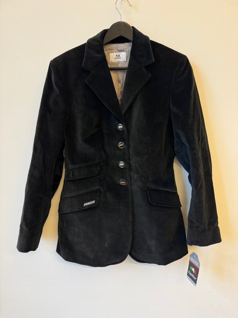 Bild 1 av Svart kavaj i sammet från Equiline