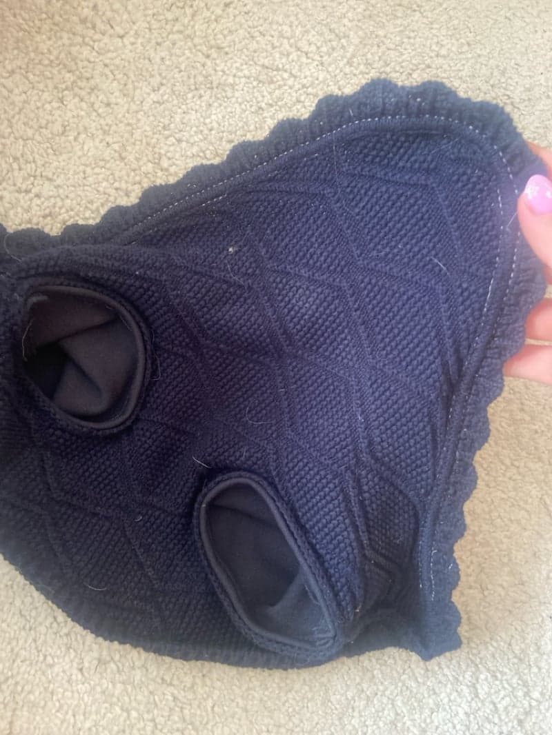 Image 3 of Mörkblå huva med rosé guld