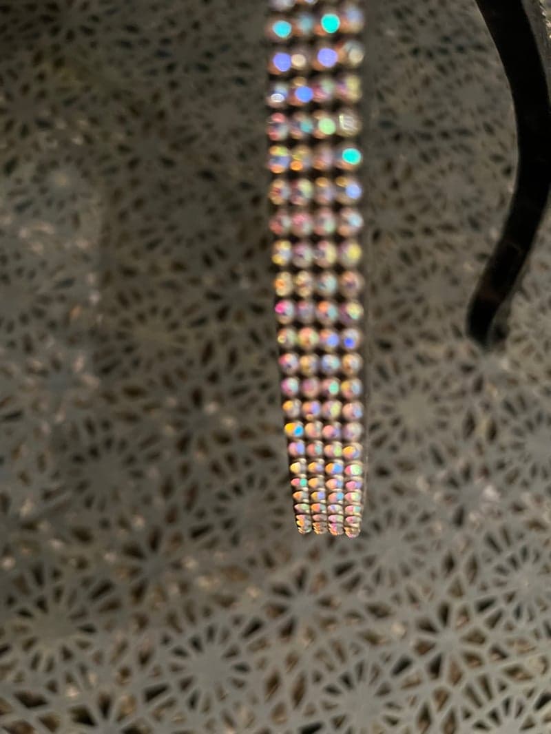 Bild 3 av Svart bling pannband 