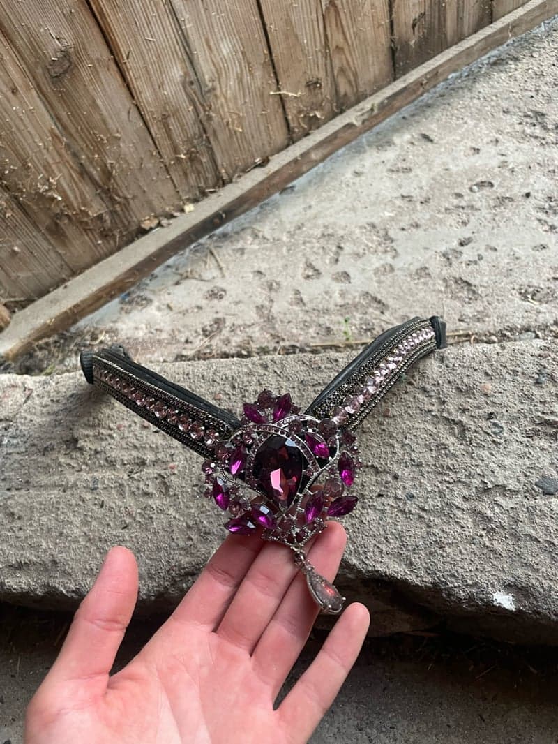Bild 3 av Lila/rosa bling pannband