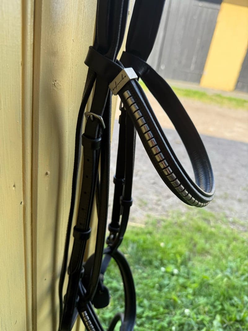 Image 4 of Svart träns med klinker