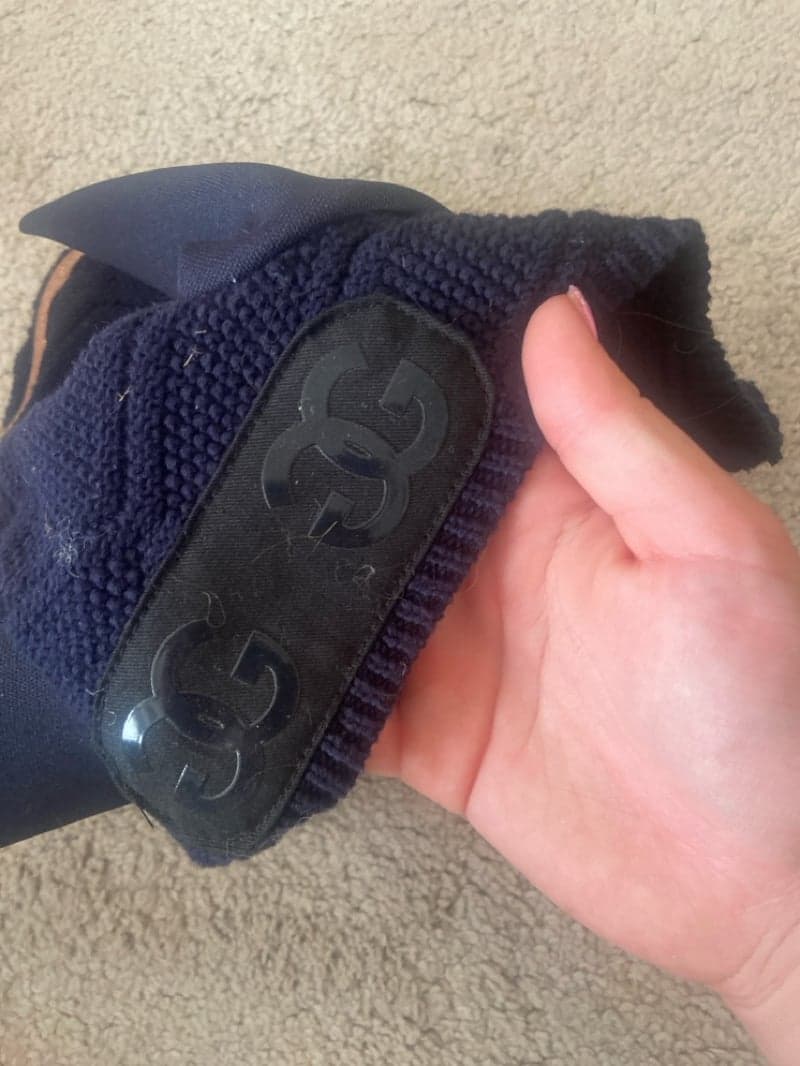 Image 2 of Mörkblå huva med rosé guld