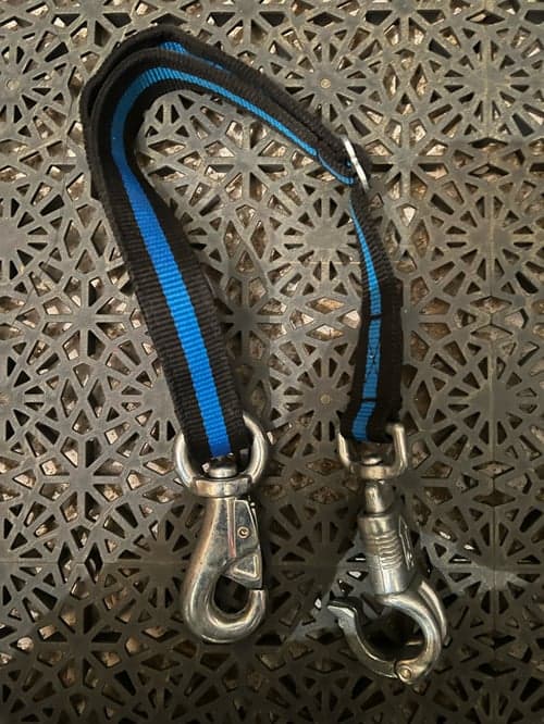 Image of Svart och blått transportgrimskaft