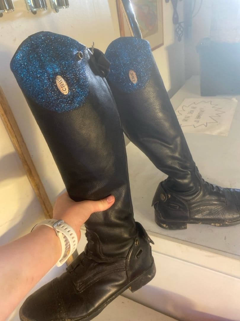 Bild 1 av Svarta ridstövlar från Crw