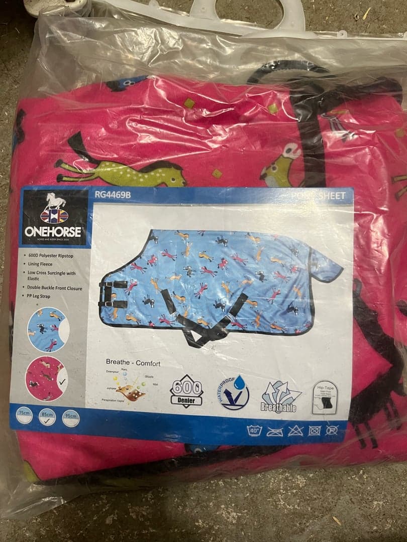 Bild 1 av Rosa regntäcke från ONEHORSE