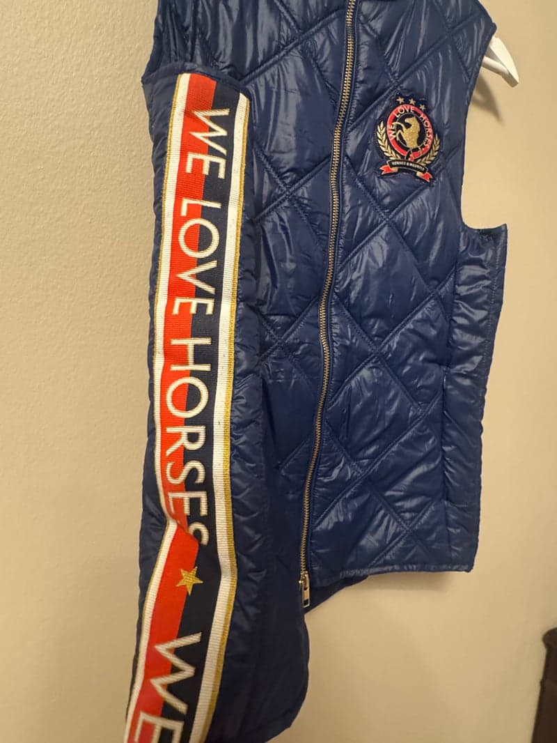 Bild 3 av Blå tunn dunväst 