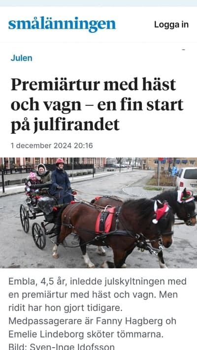 Inlägg 15 av Parasport med titeln Julskyltning 