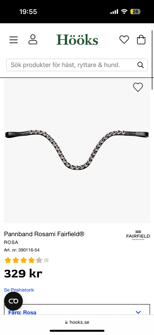 Bild 2 av Svart träns Ponny storlek + rosa pannband