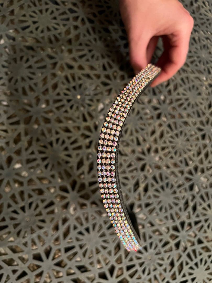 Bild 1 av Svart bling pannband 